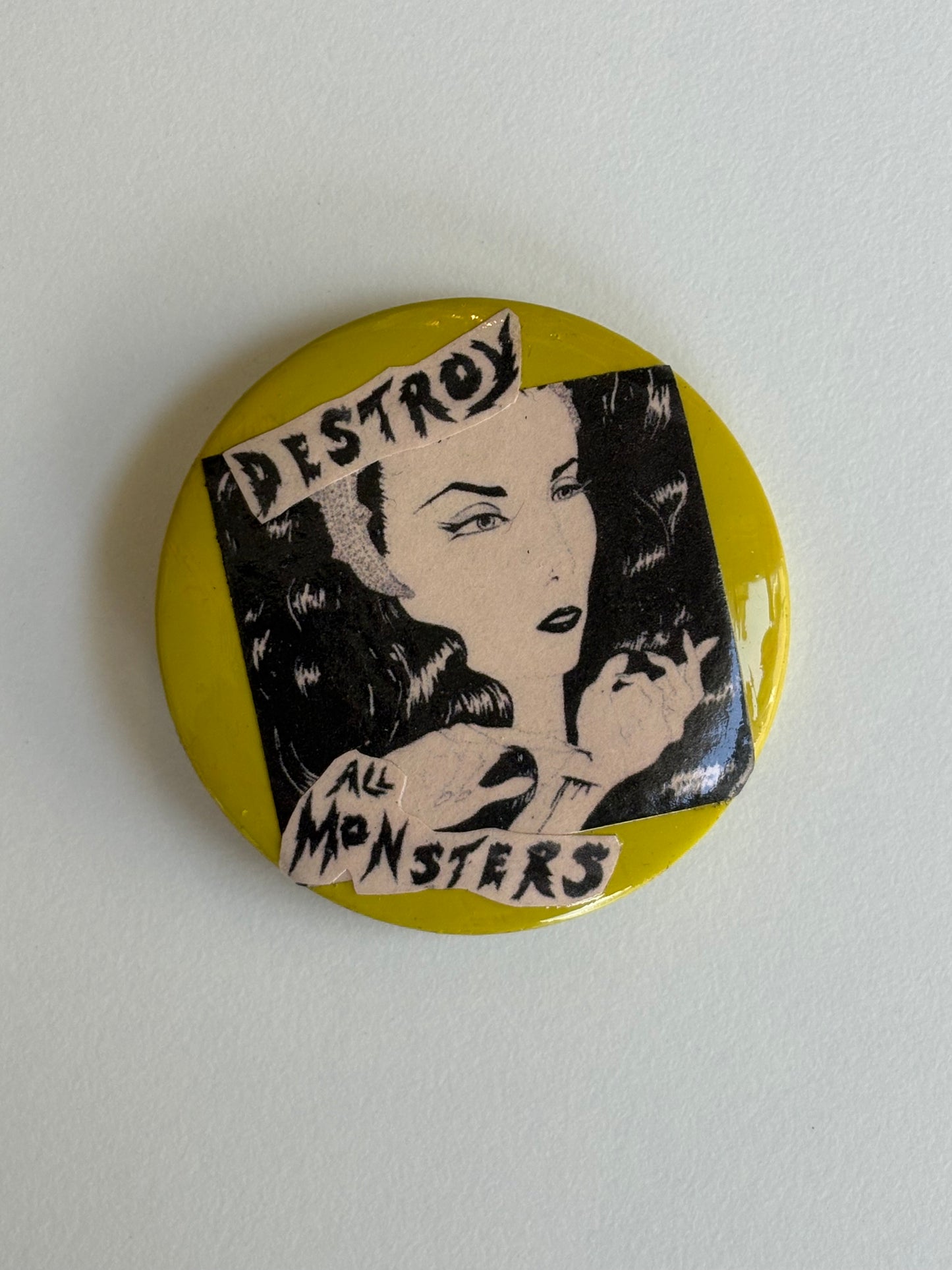 Ex Politician Button Destroy All Monsters 2.25”