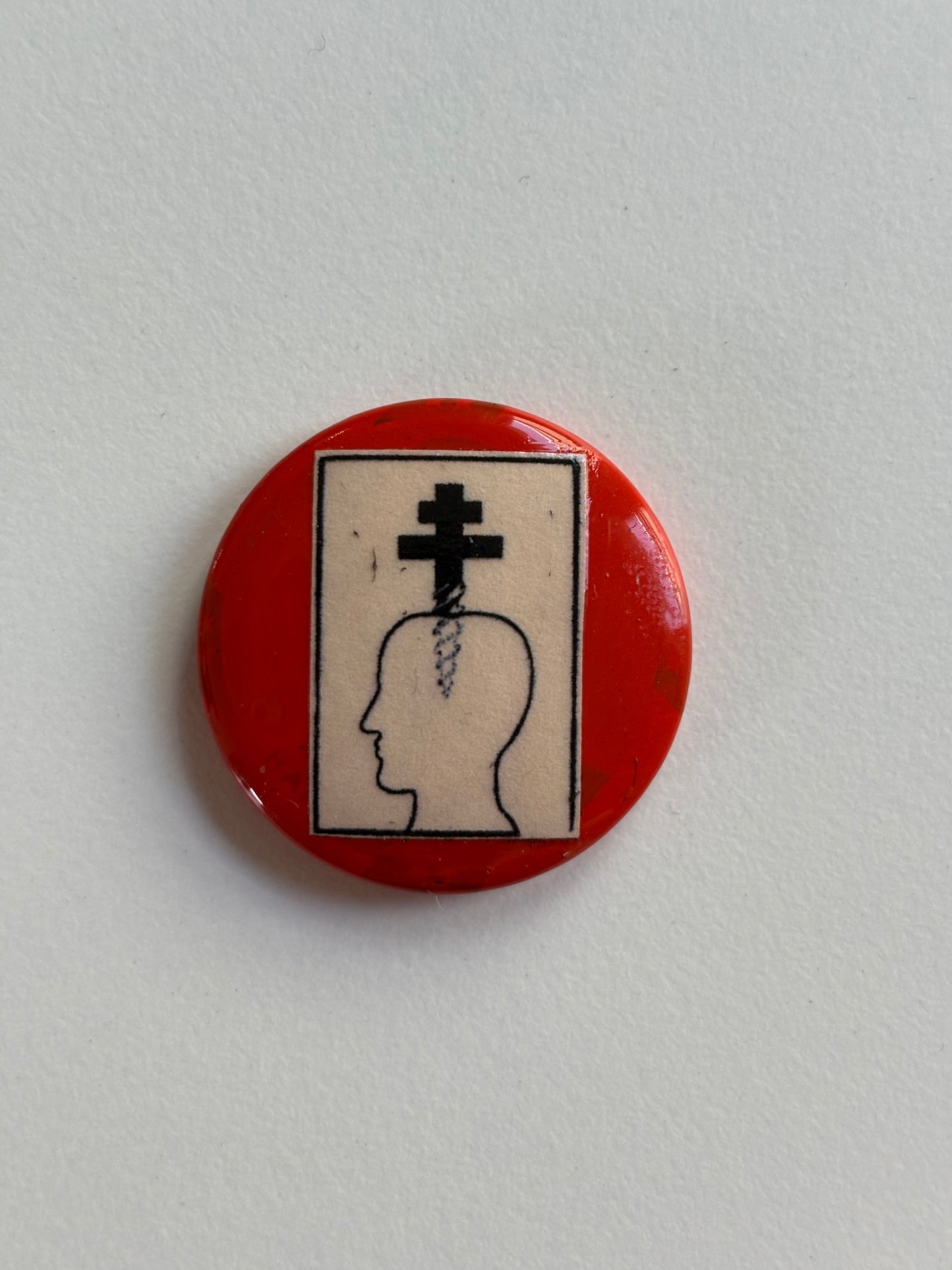 Ex Politician Button Atelier Populaire Art 1.75”