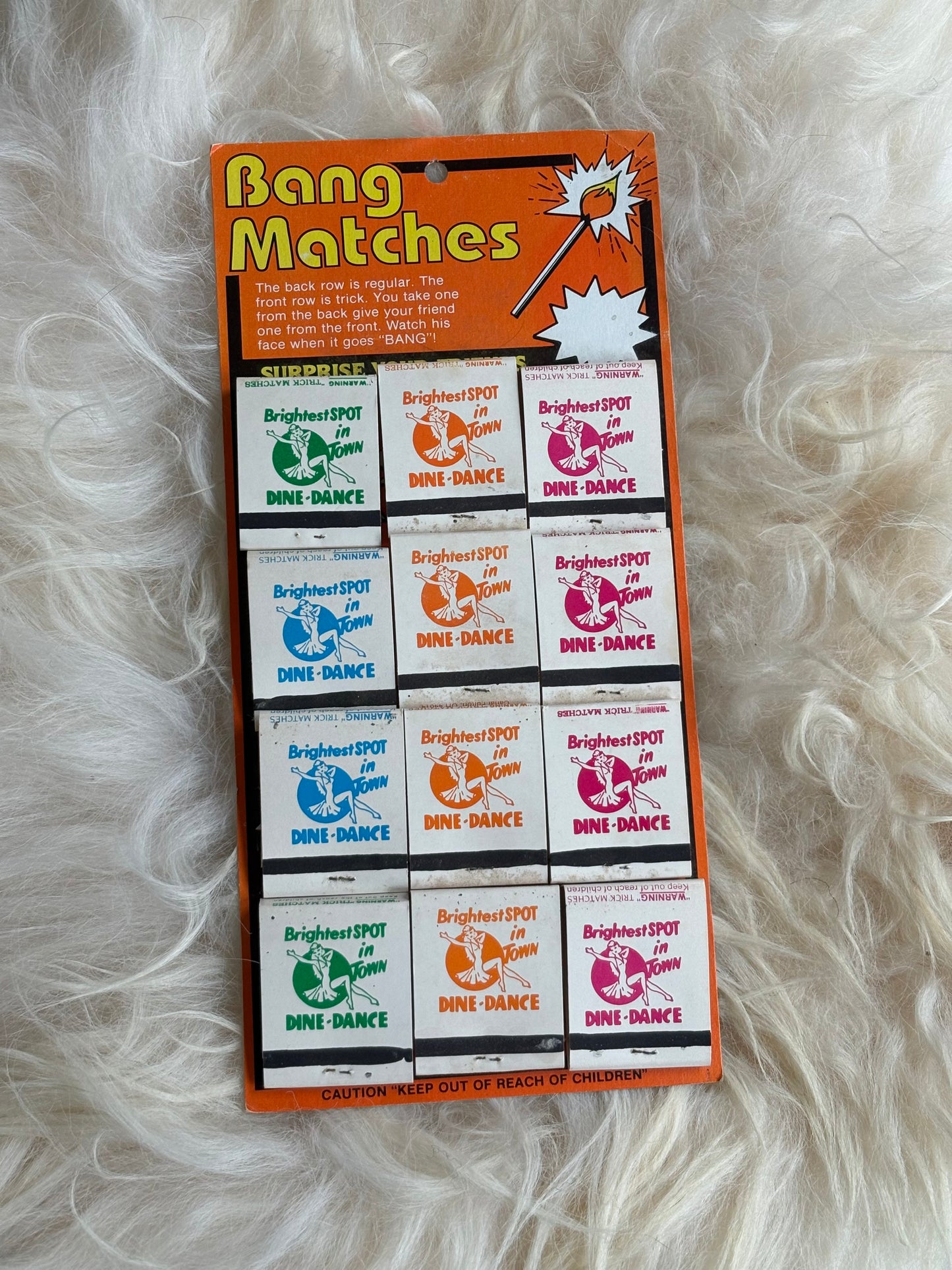 1960s Bang Matches Gag Gift