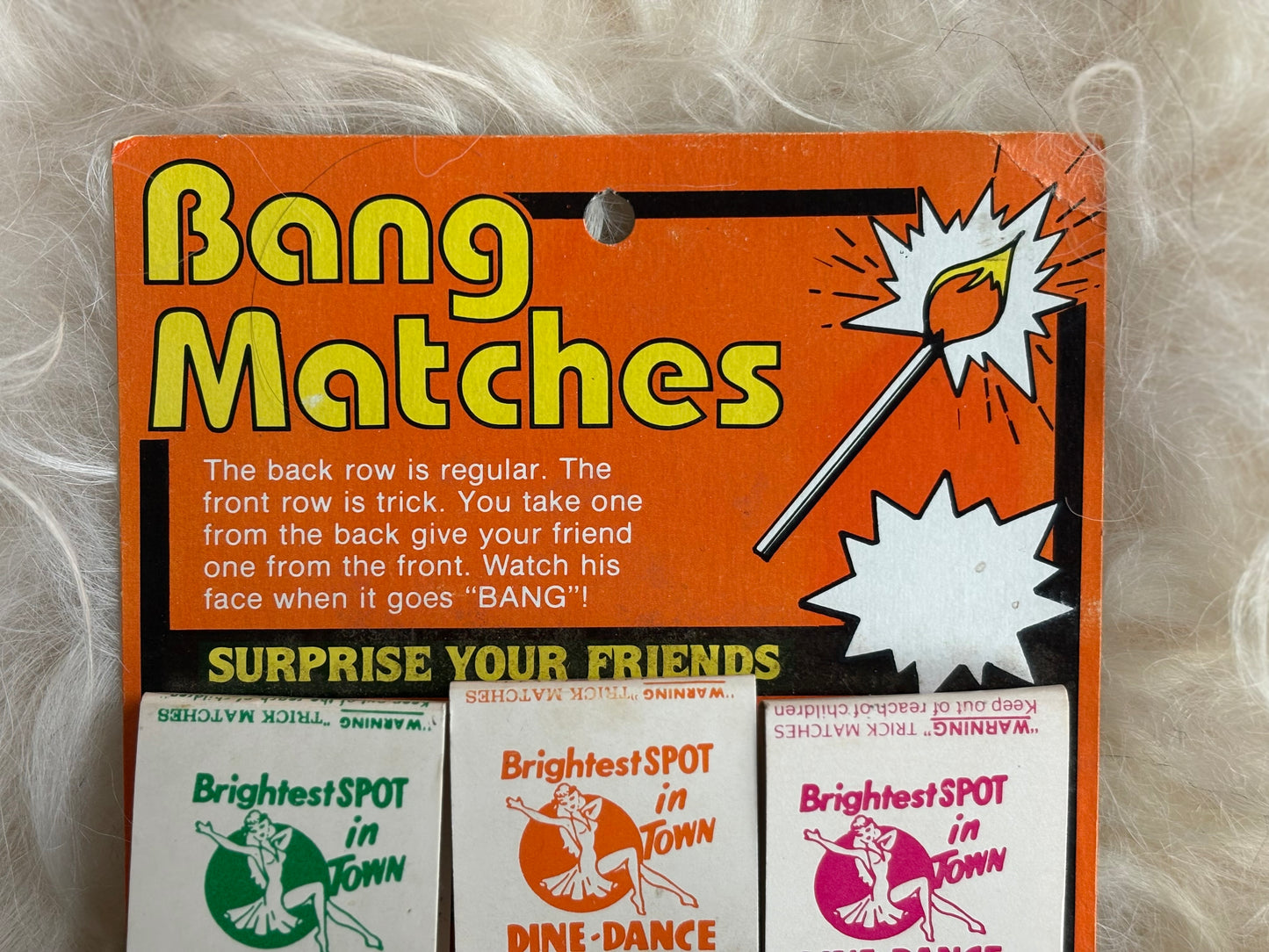 1960s Bang Matches Gag Gift