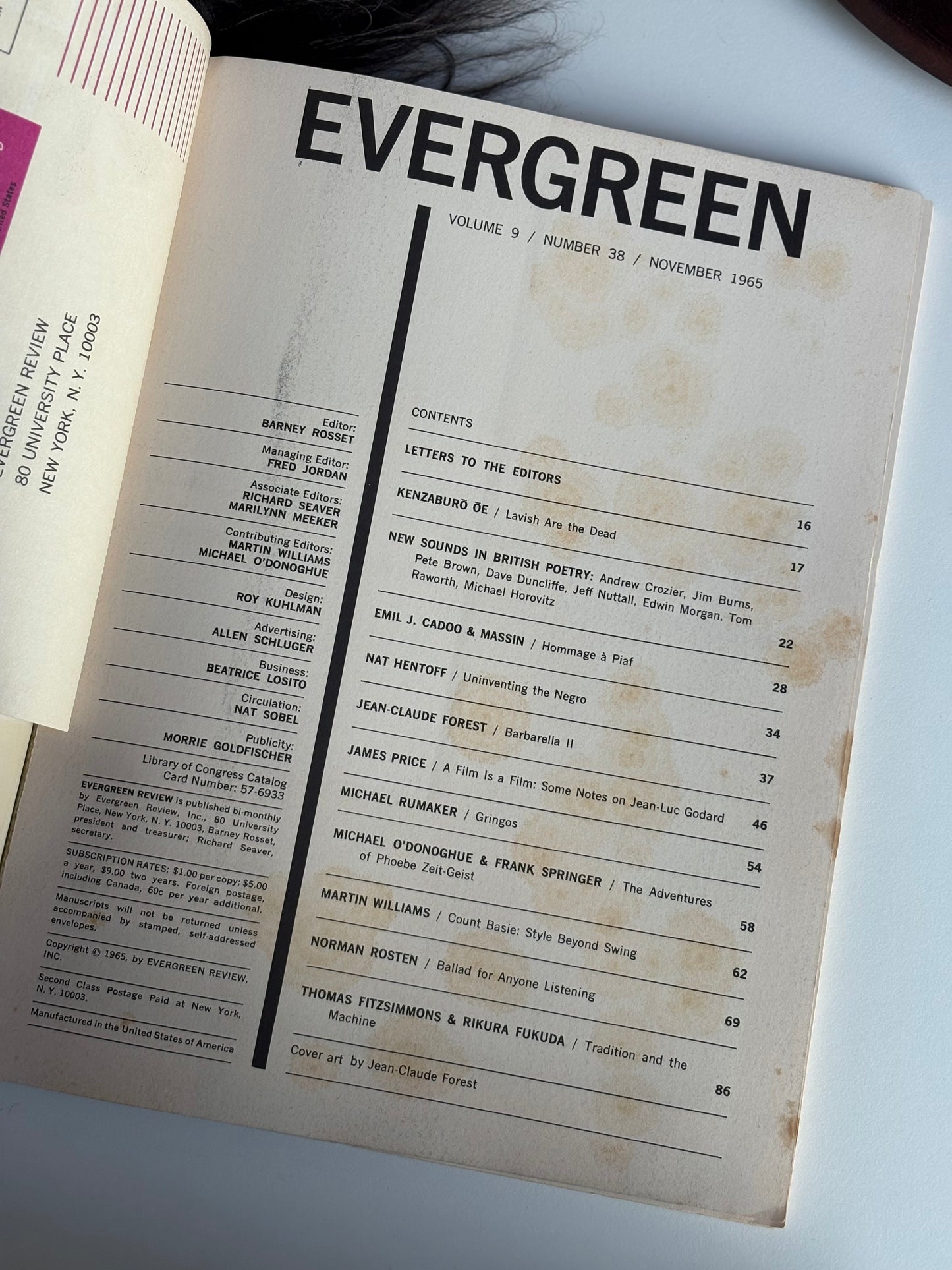 Evergreen Magazine No. 38 1965