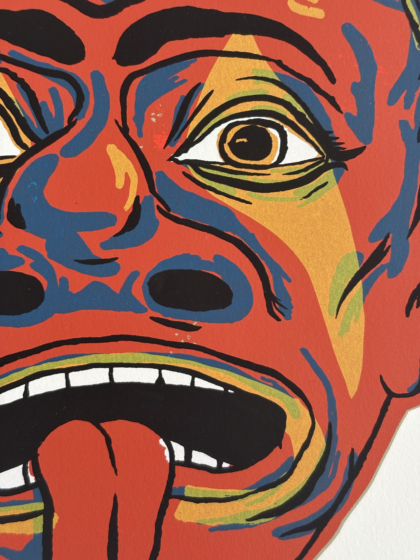 “Masks III” Screenprint by KNOX