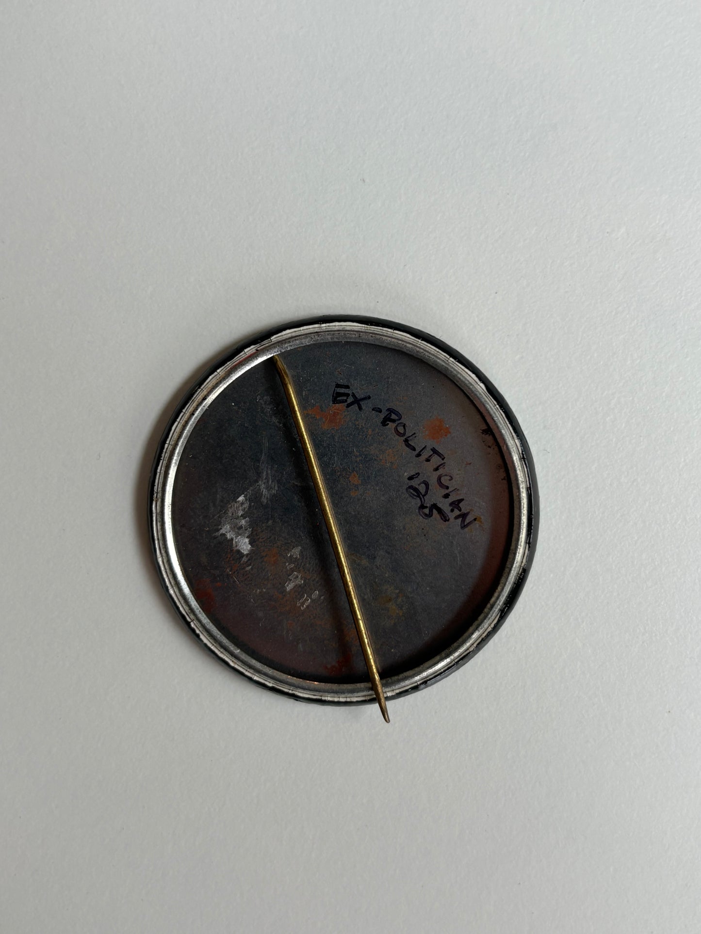 Ex Politician Button Beex 1.75”