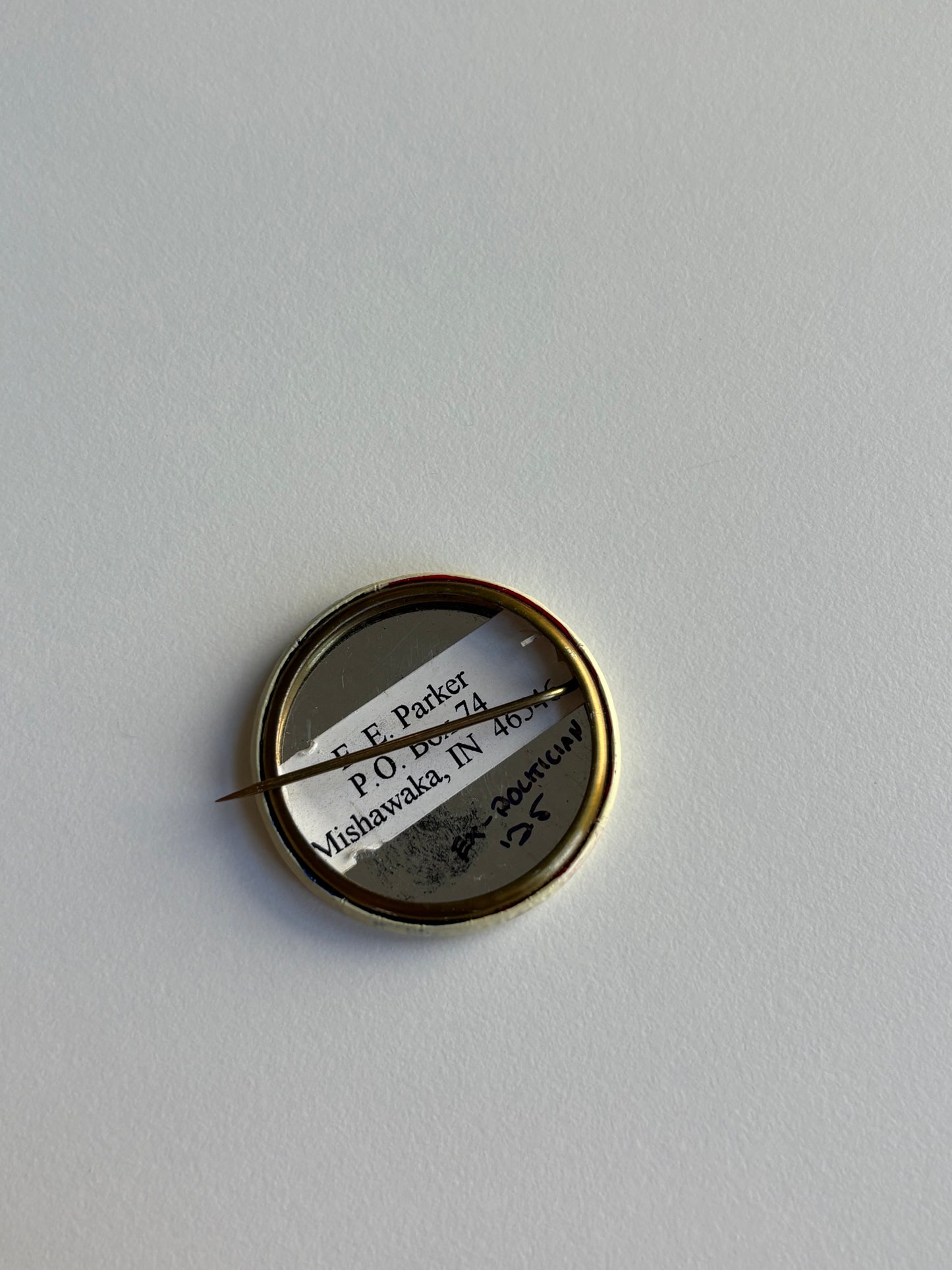 Ex Politician Button Atelier Populaire “Toxique” 1.75”