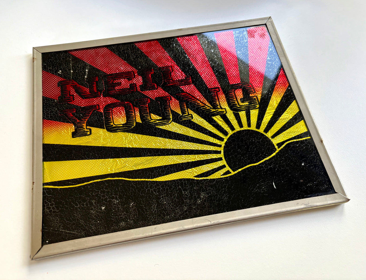 1970’s Neil Young Carnival Foil Art