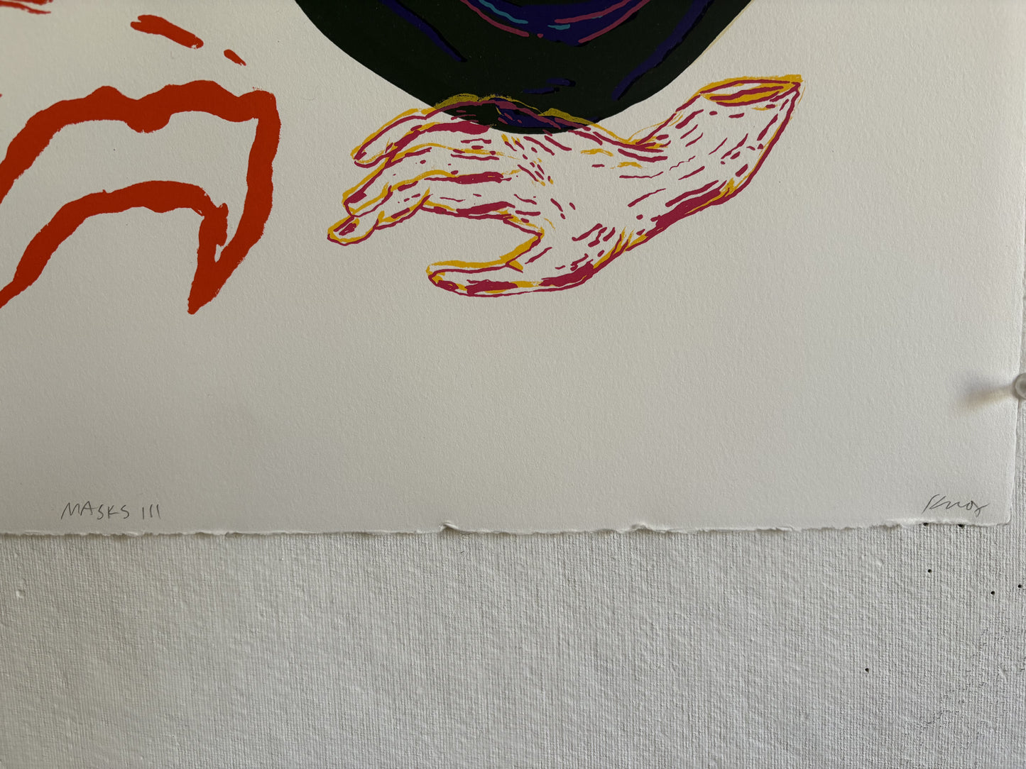 “Masks II” Screeneprint by KNOX