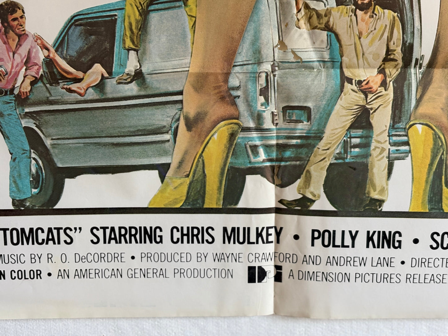 1977 EXPLOITATION “Tomcats” Poster