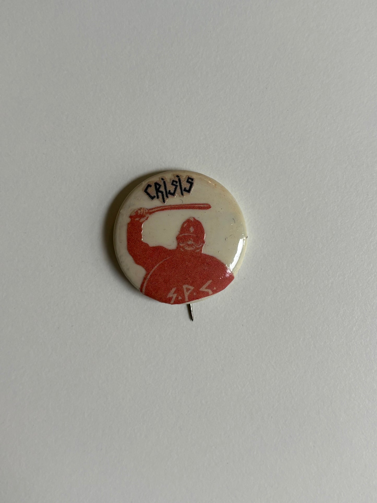 Ex Politician Button Crisis 1.125”