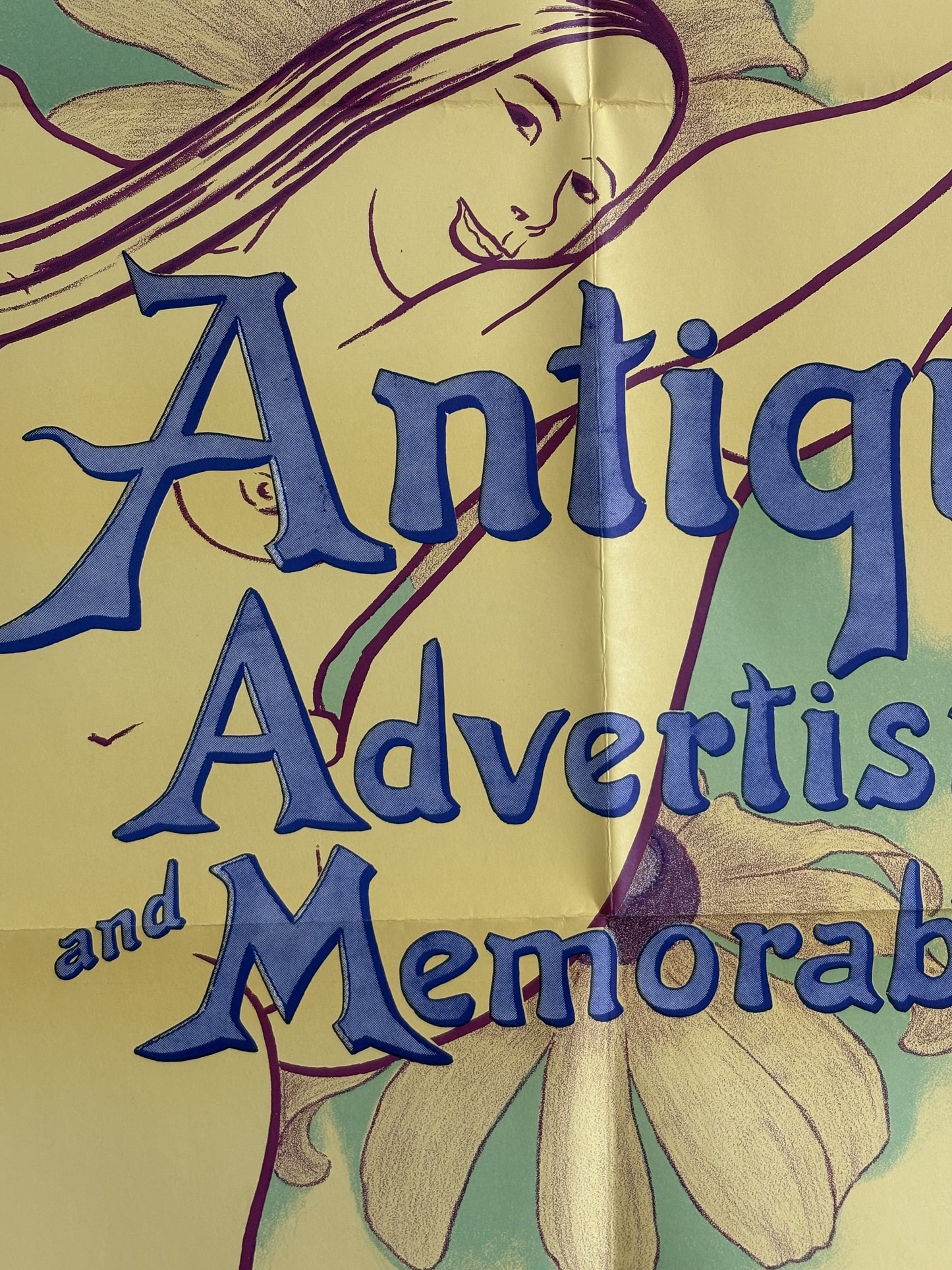 1975 R. Gotsch Antique Advertising and Memorabilia Show Poster