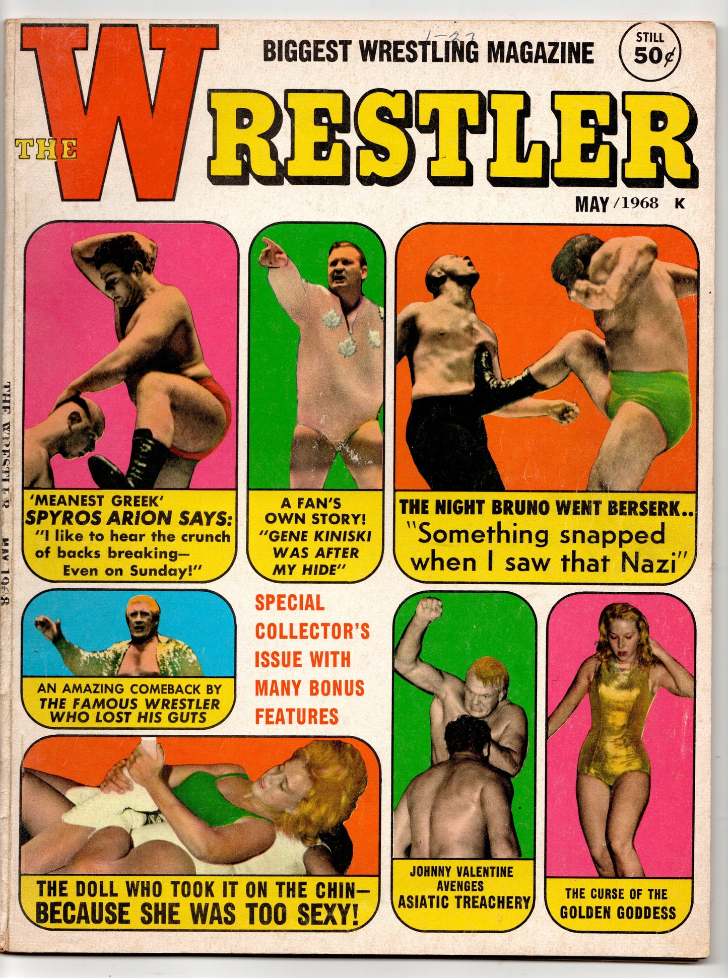 May 1968 The Wrestler Magazine