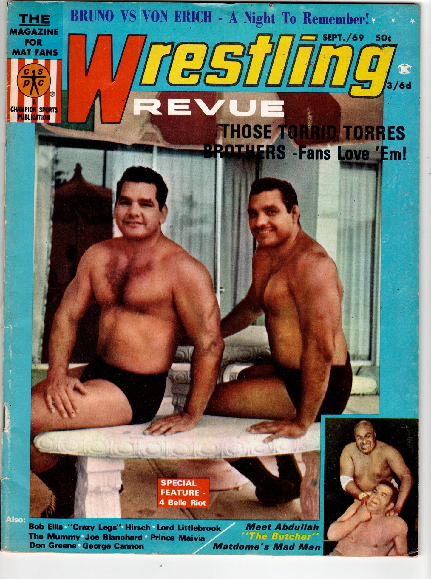 Sept. '69 Wrestling Revue Magazine