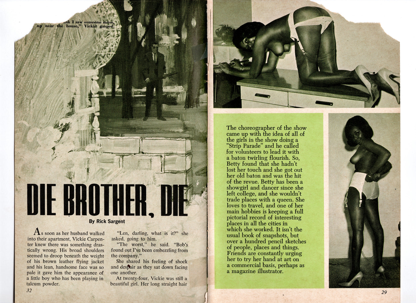 1960's Nudie Mag Tear "Betty"