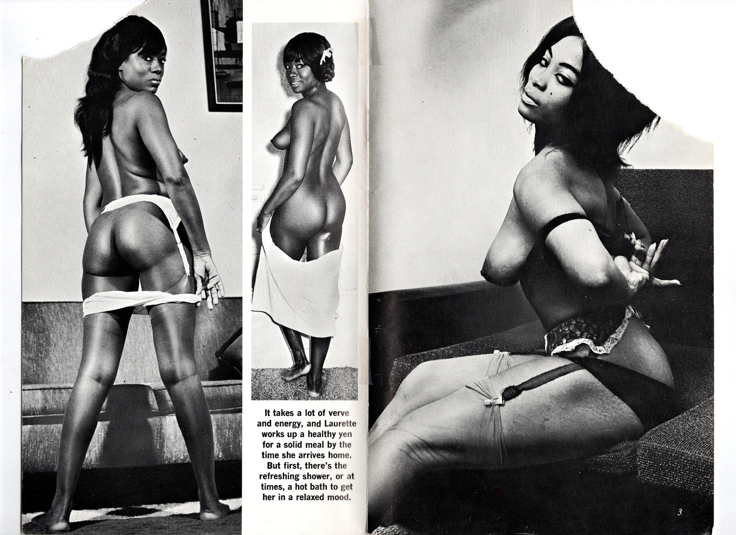 1960's Nudie Mag Tear "Soapsuds Siren"