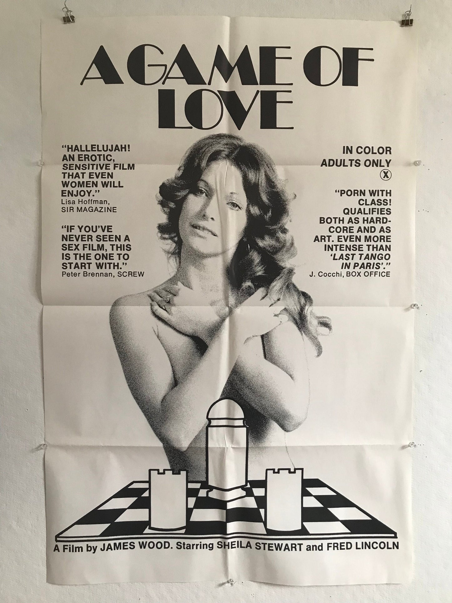 1974 ADULT “A Game of Love” Original Poster