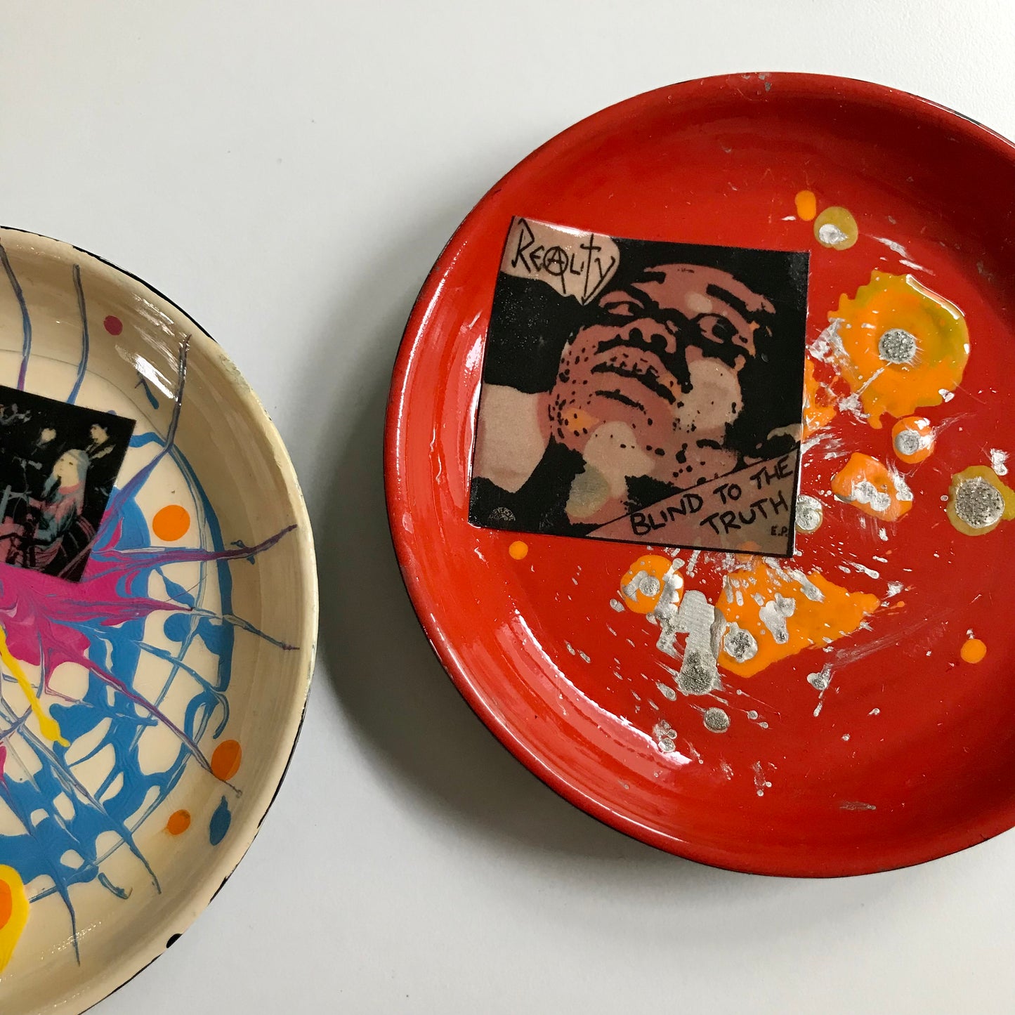 REALITY Handmade Enamel Tray UK Punk