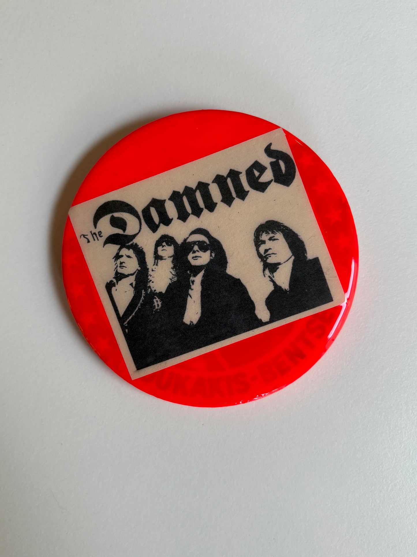 Ex Politician Button The Damned 3”
