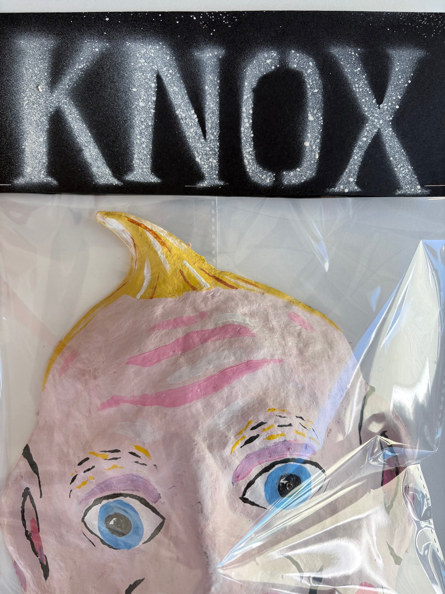KNOX cast paper baby mask