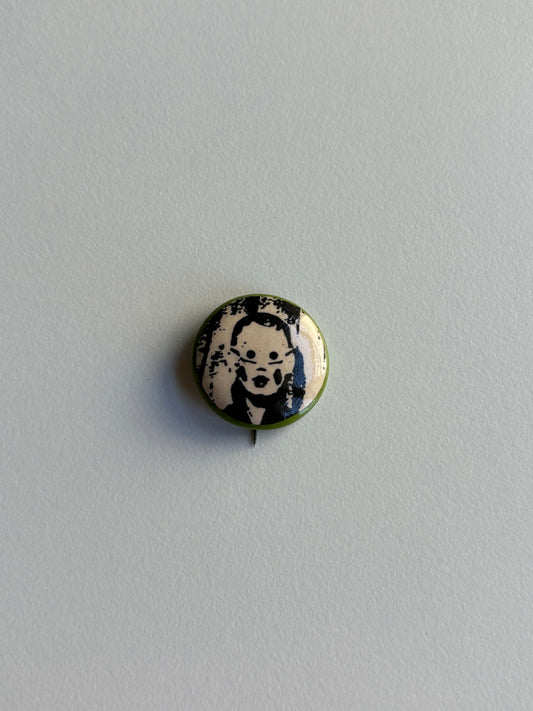 Ex Politician Button Devo .75”