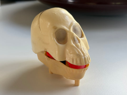 1960’s Fun World, Inc. Chattering Skull Toy