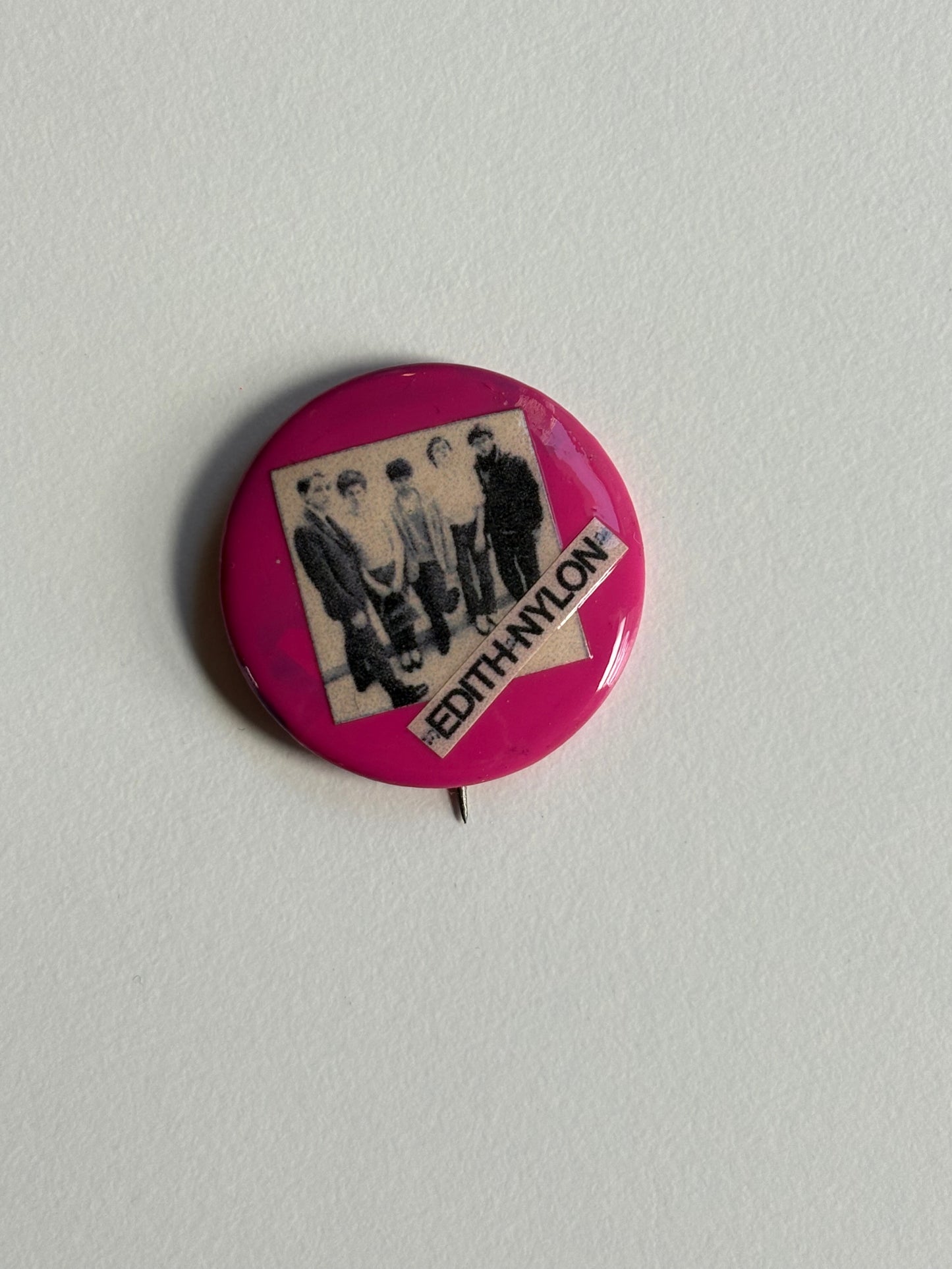 Ex Politician Button Edith Nylon 1”