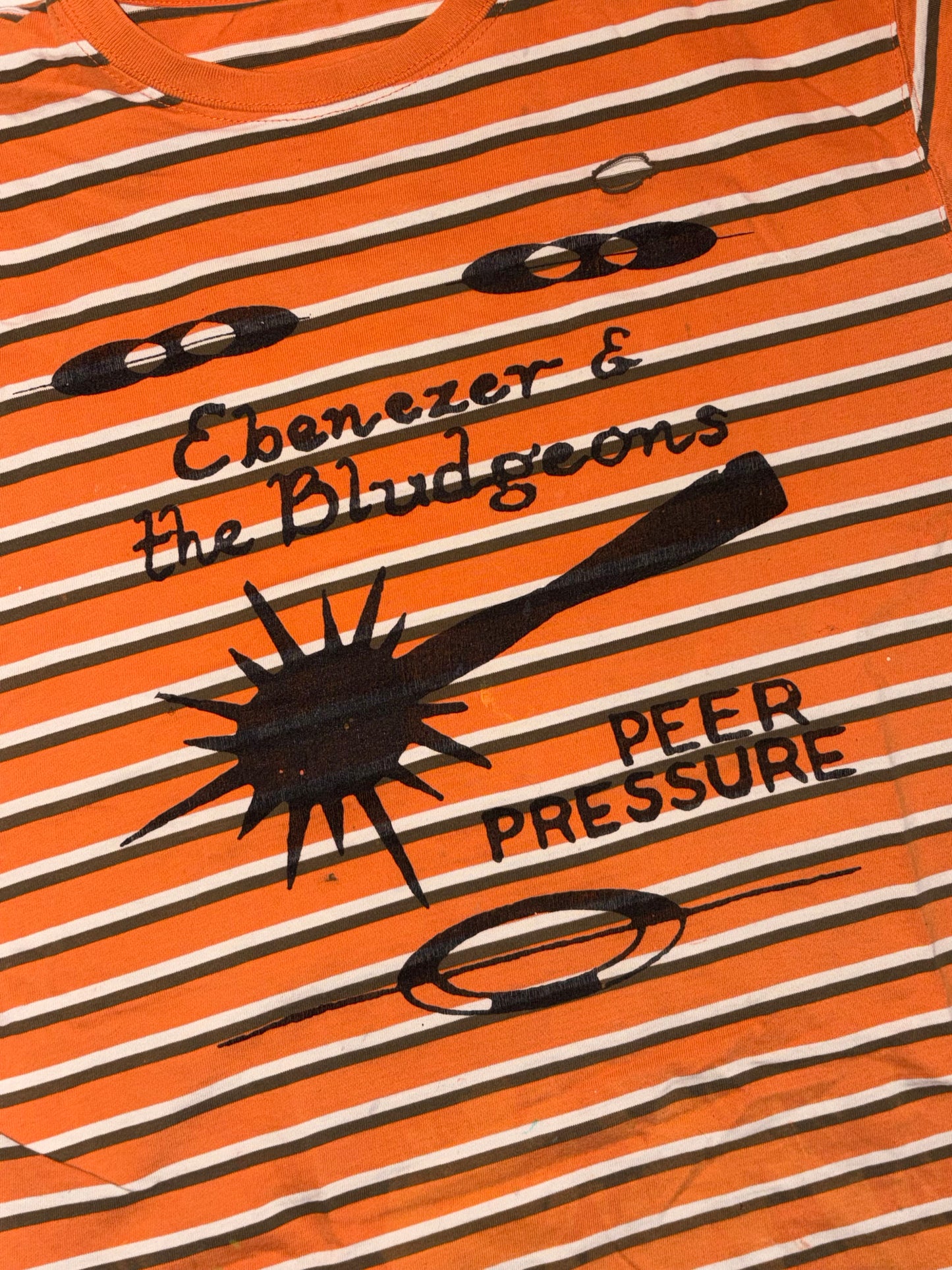 Ebeneezer & The Bludgeons on Vintage Stripe Shirt, size S