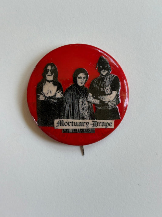 Ex Politician Button Mortuary Drape 1.75”