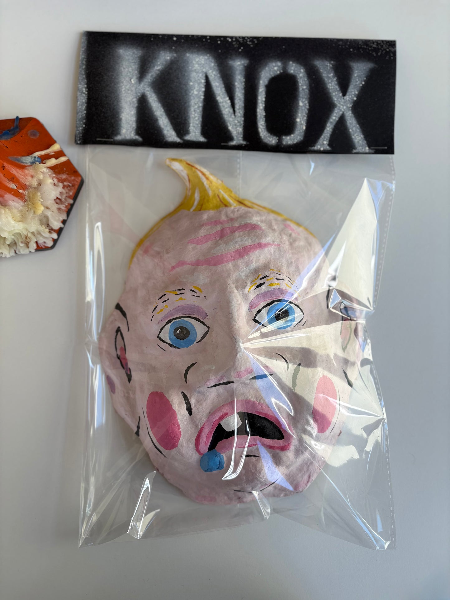 KNOX cast paper baby mask