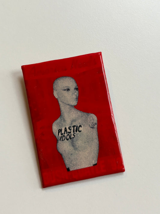Ex Politician Button Plastic Idols 3”