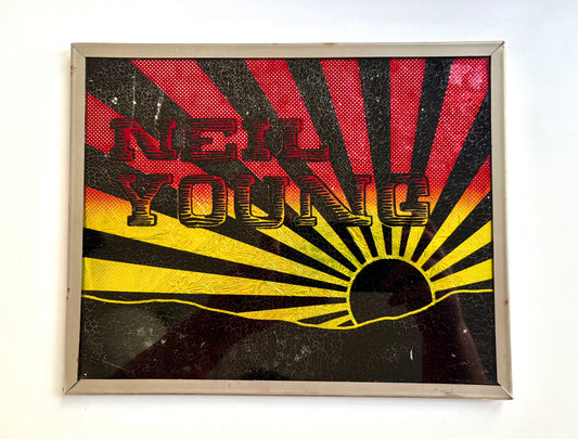 1970’s Neil Young Carnival Foil Art