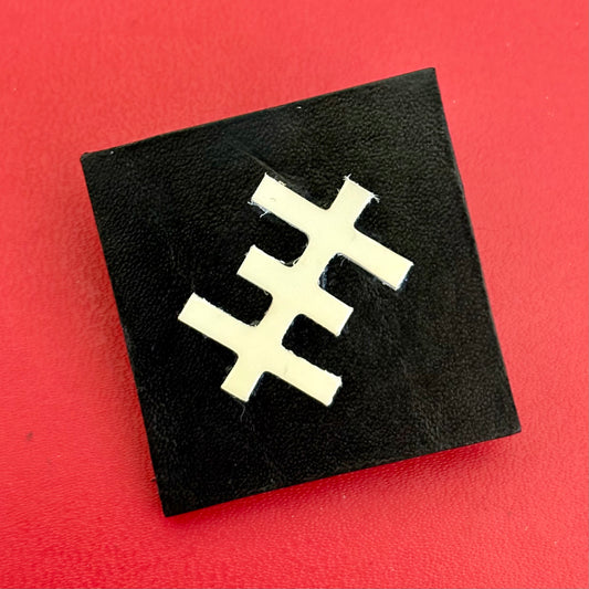 Leather Psychick Cross Pins