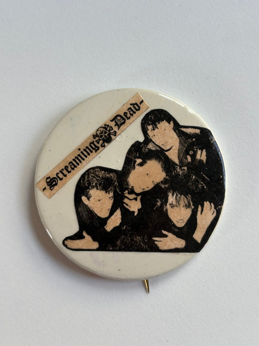 Ex Politician Button Screaming Dead 2.25”
