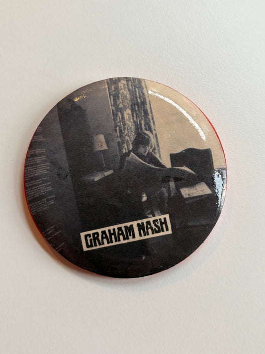 Ex Politician Button Graham Nash 3”