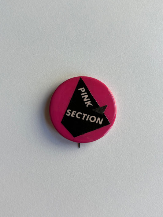 Ex Politician Button Pink Section 1.25”