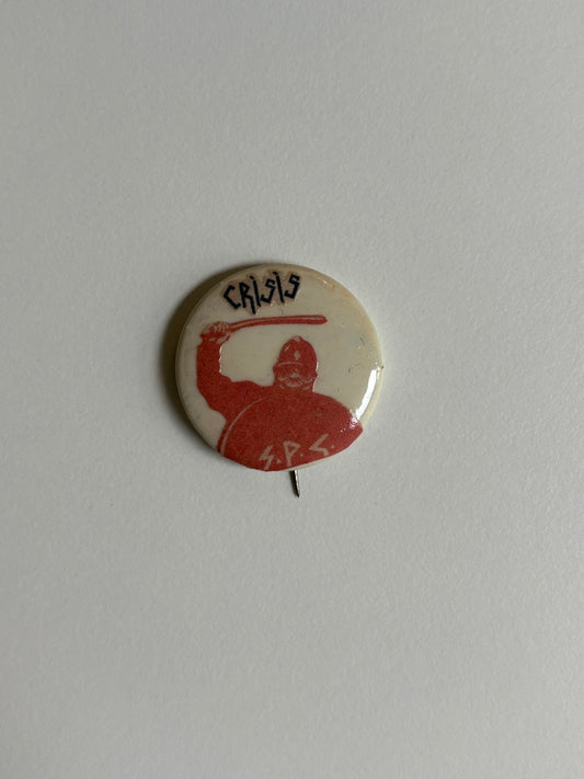 Ex Politician Button Crisis 1.125”