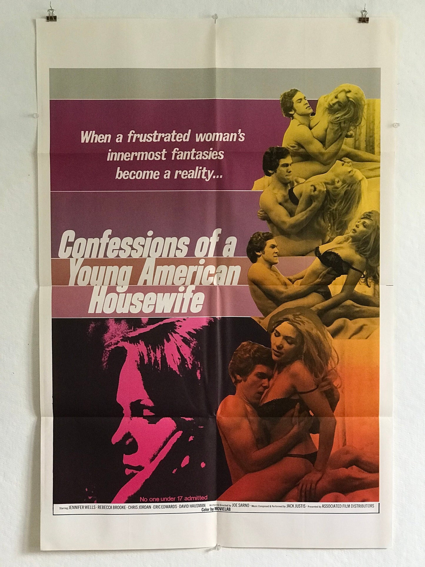 1974 ADULT “Confessions of A Young American Housewife” Poster