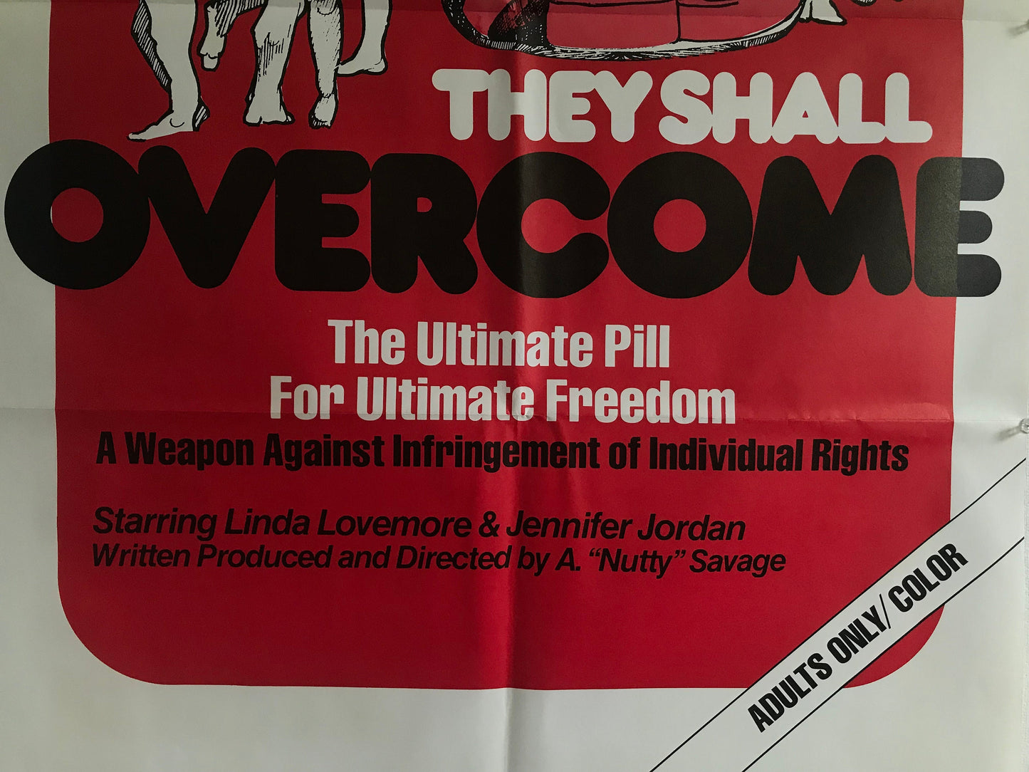 1974 ADULT Movie Poster “They Shall Overcome”