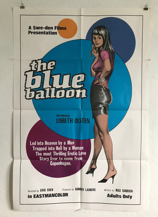 1973 ADULT “The Blue Balloon” Poster