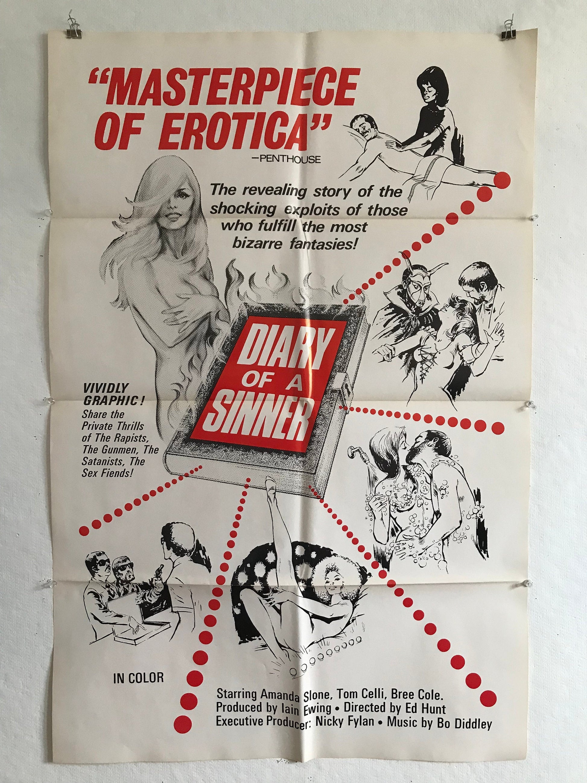 1974 ADULT “Diary of a Sinner” Poster