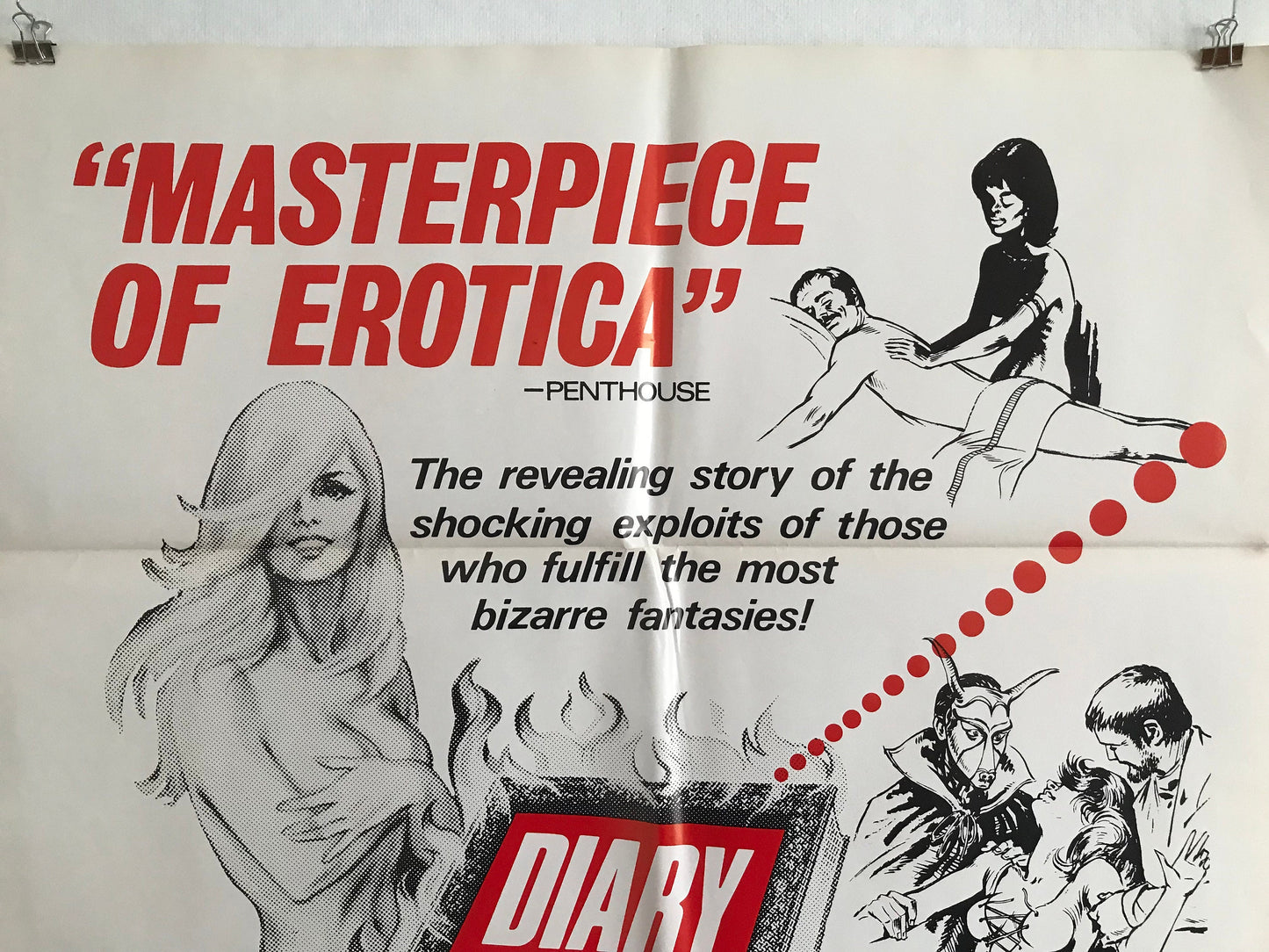 1974 ADULT “Diary of a Sinner” Poster