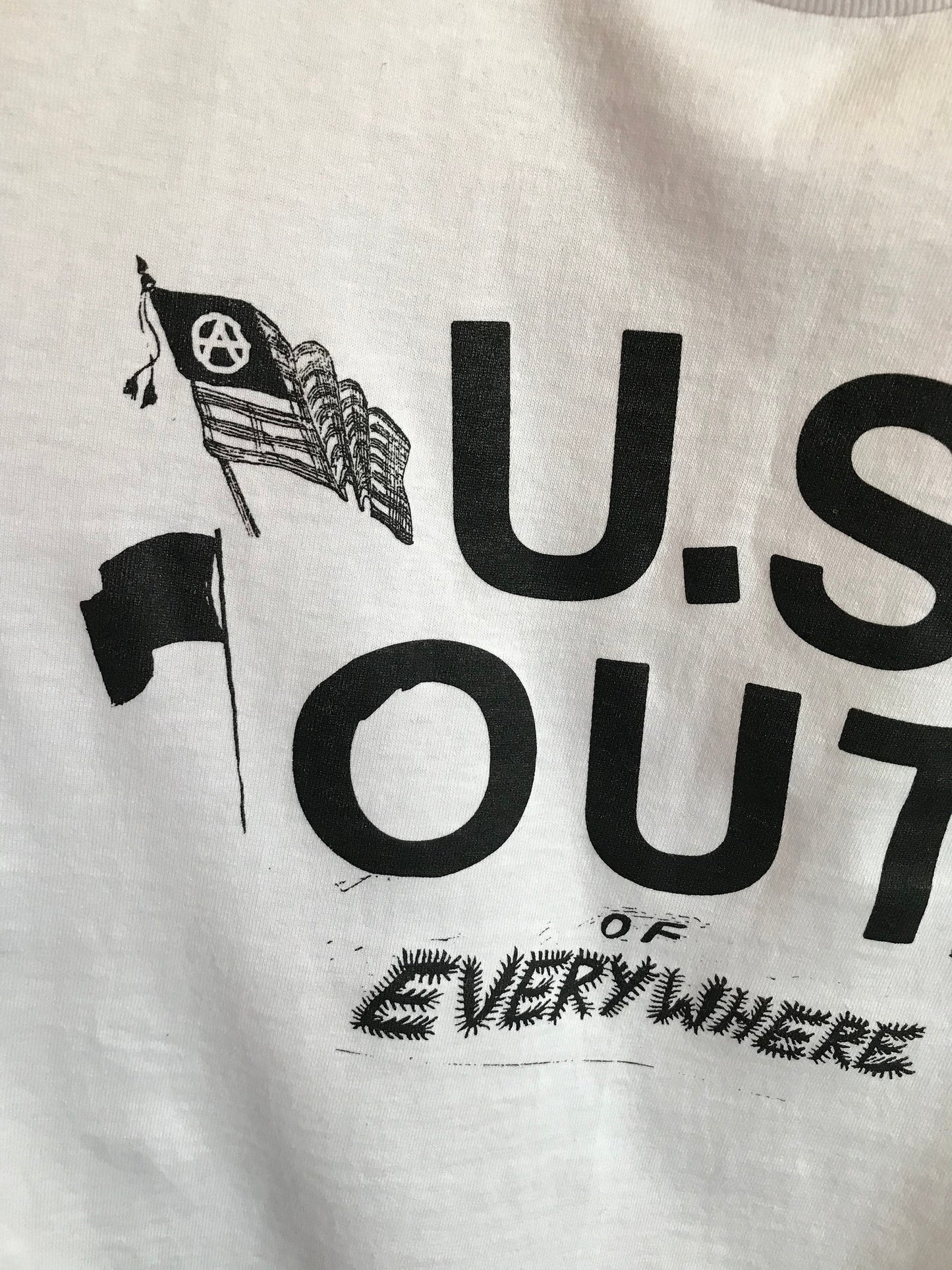 U.S. Out Shirt on White by KNOX