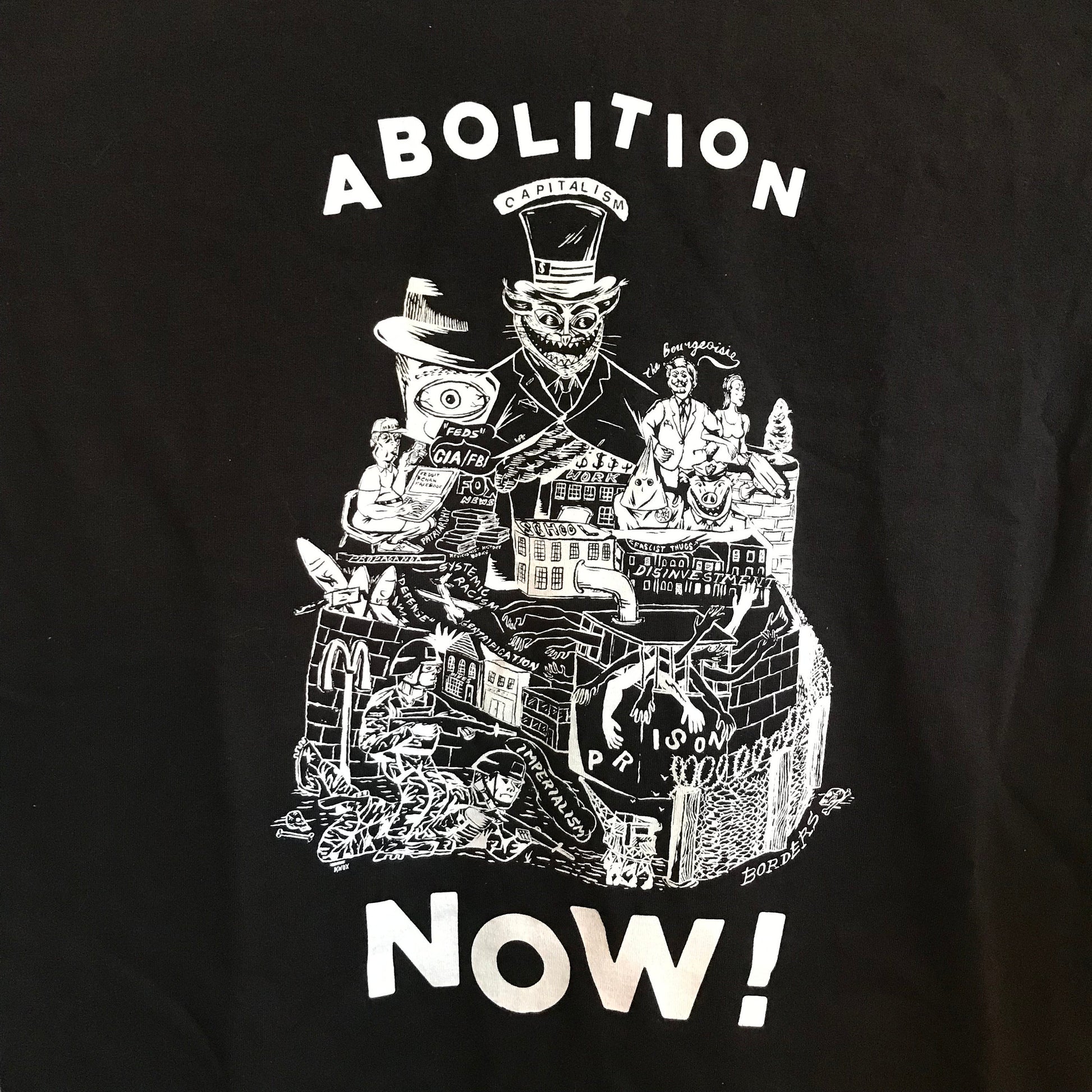 Abolition Now! Shirt by KNOX on Black